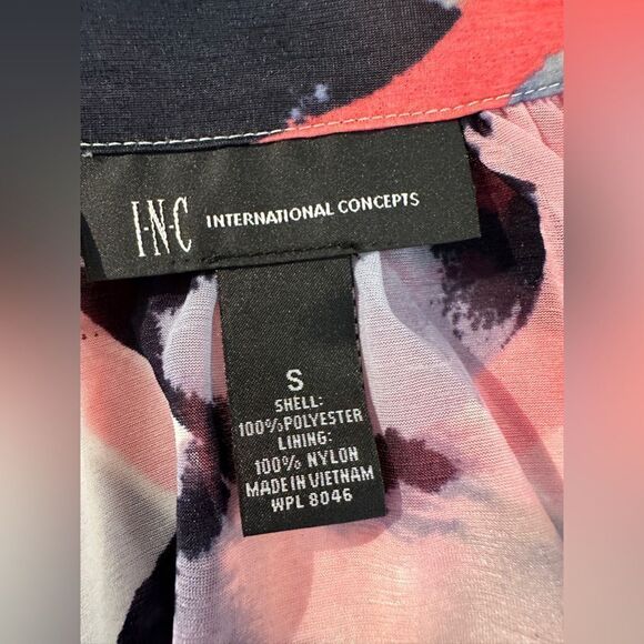 INC International Concepts Women's Spring Romance Sleeveless Print Top Sz S - Picture 4 of 6
